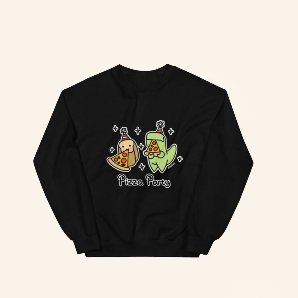 Pizza Party Sweatshirt Loof And Timmy Merch Birthday Gift Ideas For Her-1