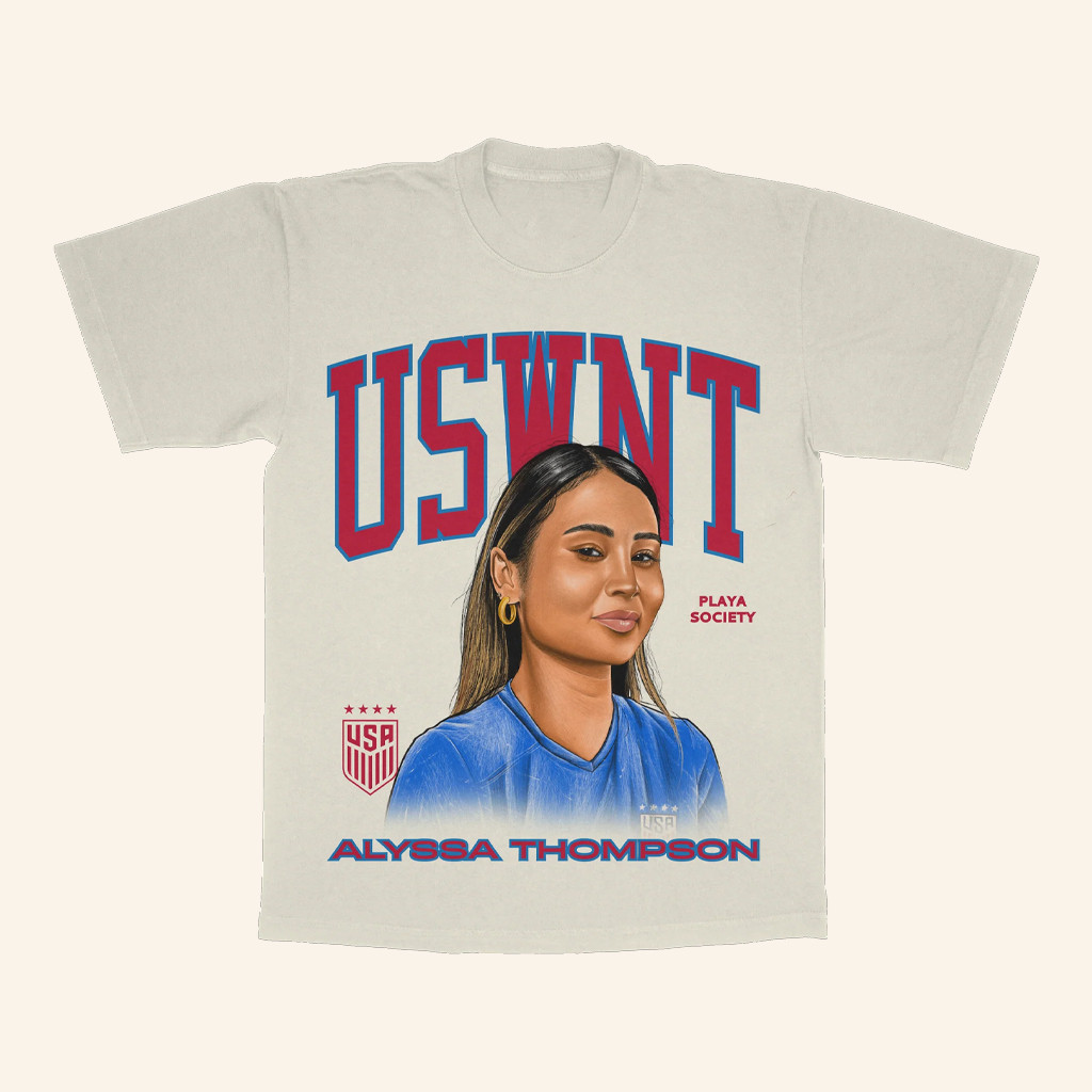 Playa Society Merch Playa Society USWNT Alyssa Thompson T-Shirt Xmas Gifts For Sister-1