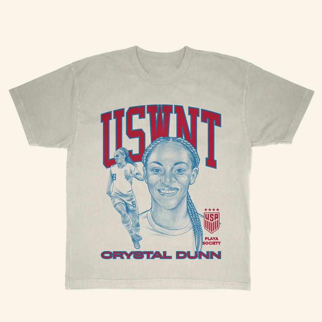 Playa Society Merch Playa Society USWNT Crystal Dunn T-Shirt Xmas Gifts For Girlfriend-1