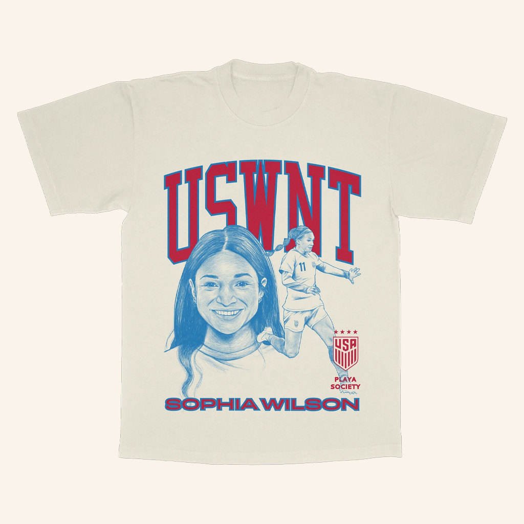 Playa Society Merch Playa Society USWNT Sophia Wilson T-Shirt Christmas Present For Friends-1