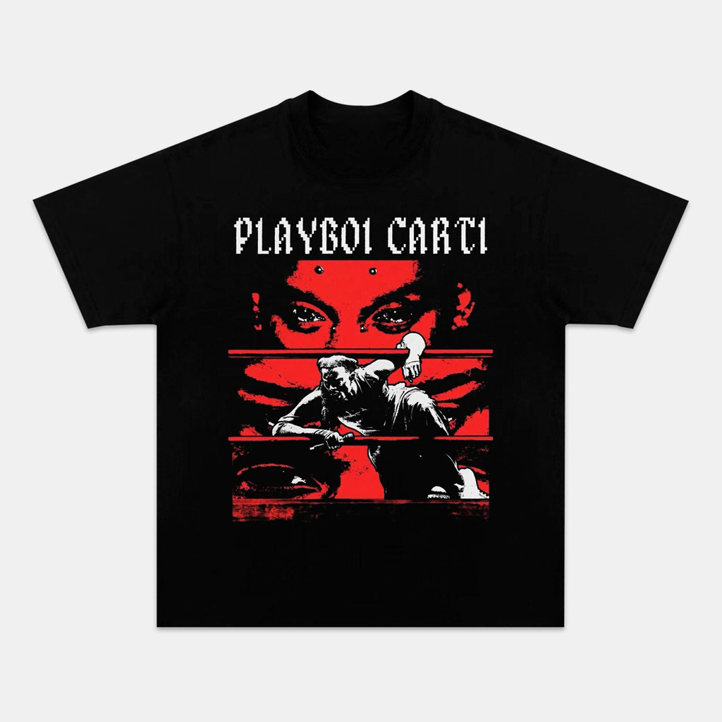 Playboi Carti 11 7 Graphic T-Shirt Black Fan Merch Christmas Gifts For Rappers-1