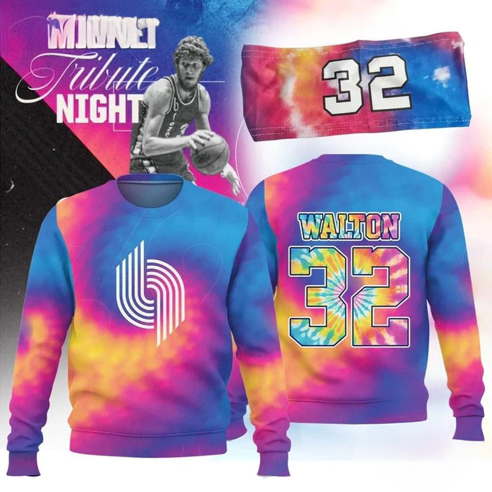 Portland Trail Blazers Bill Walton Tribute 2025 Sweatshirt Gift Ideas For Basketball Lovers-1 Portland Trail Blazers Bill Walton Tribute 2025 Sweatshirt Gift Ideas For Basketball Lovers-1