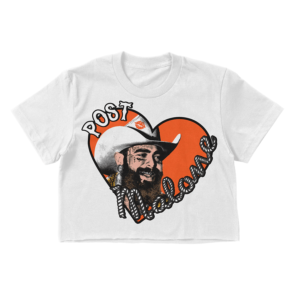 Post Malone Big Ass Stadium Tour Merch Heart Cropped Shirt Post Malone Tour Merch 2025 Wife Gifts-1