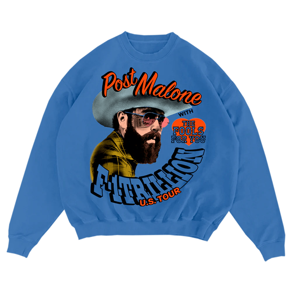 Post Malone Merch F1 Trillion With Fools Sweatshirt Father's Day Gifts For Son In Law-1