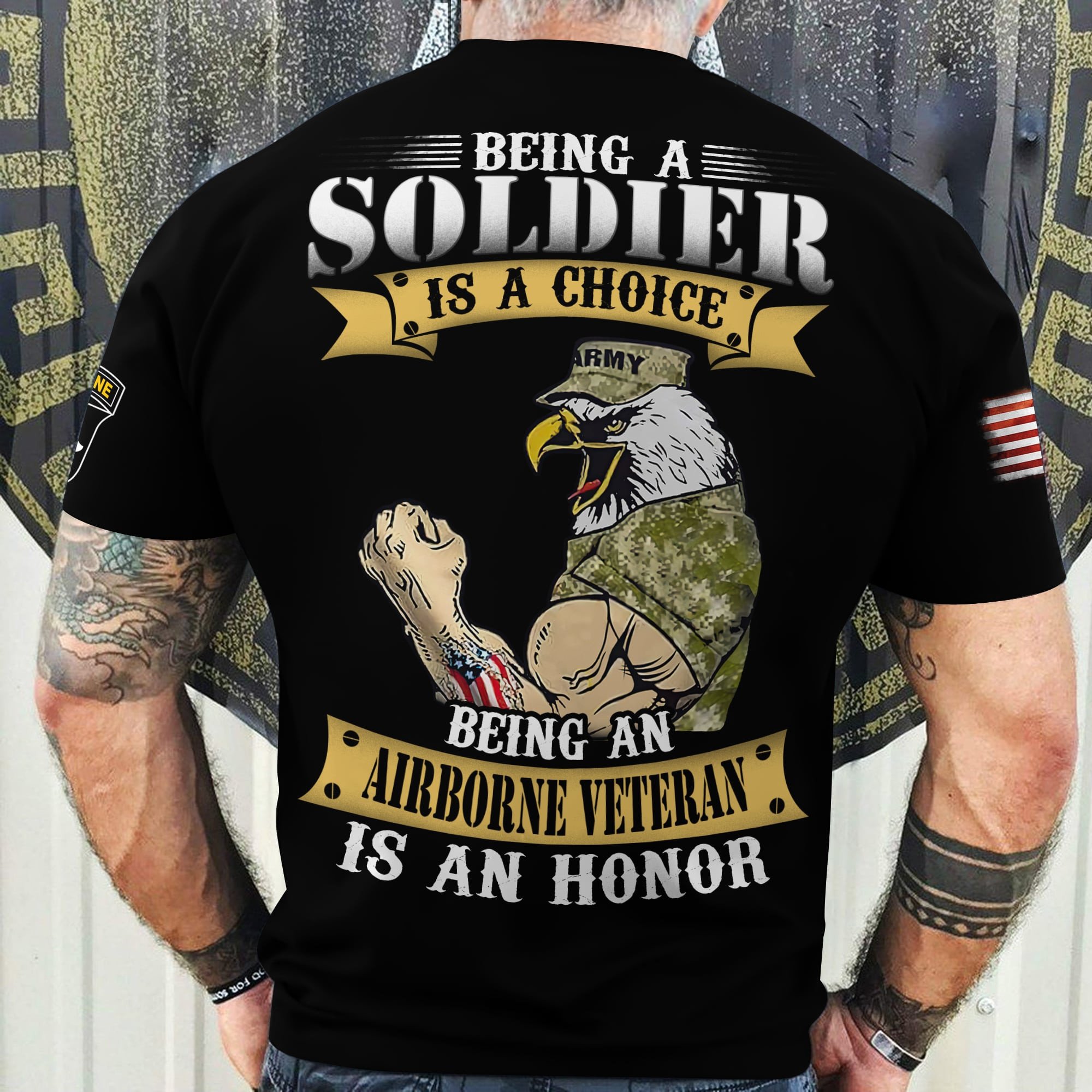 Premium Being An Airborne Veteran Is An Honor TShirt NPVC240610-1