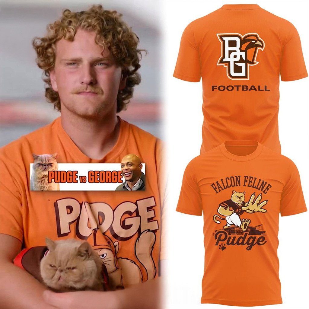 Pudge The Cat BGSU Football T-Shirt Fan Merch Christmas Ideas For Boyfriend-1