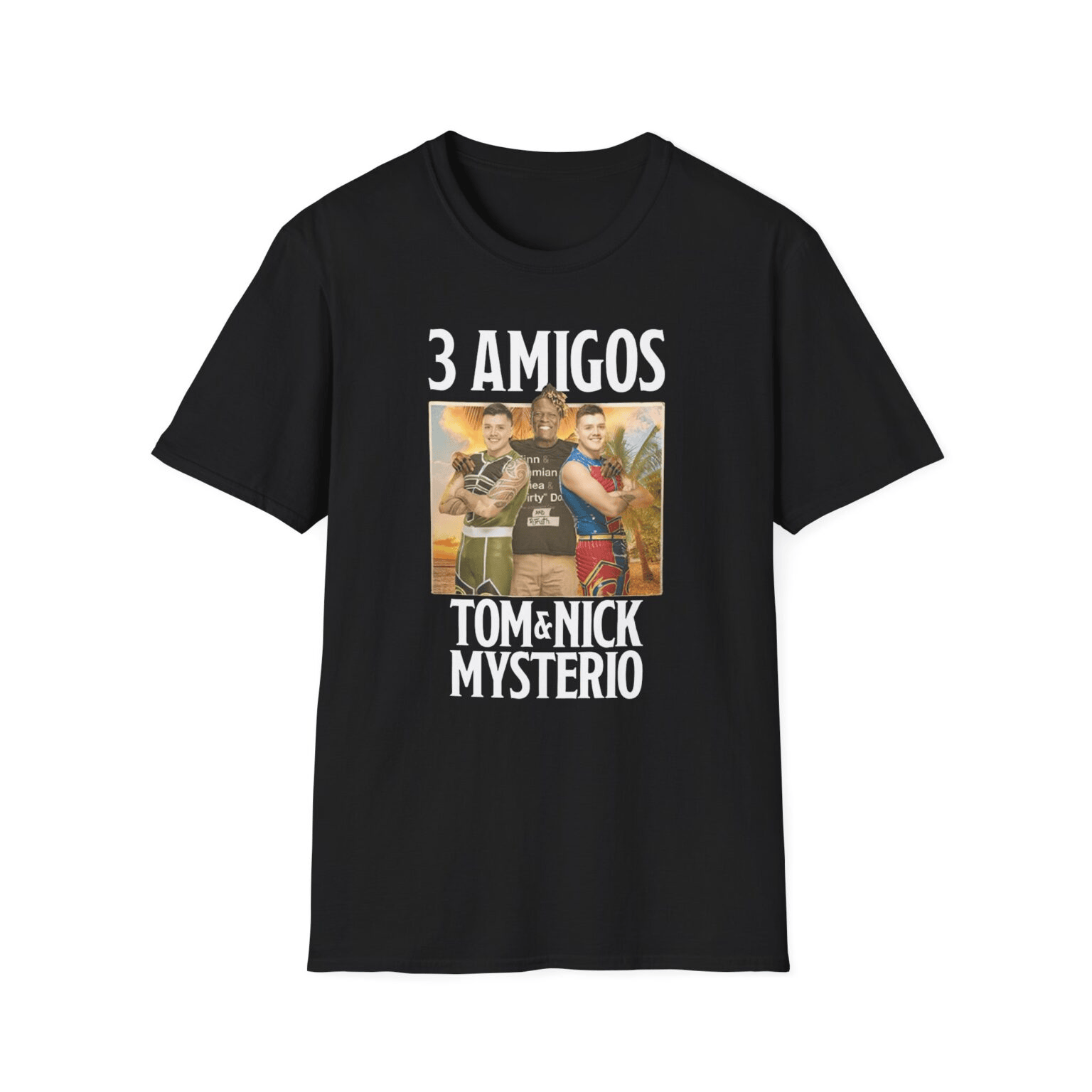 R-Truth Shirt 3 Amigos Tom And Nick Mysterio WWE Merch Fan Apparel Gifts For Men-1