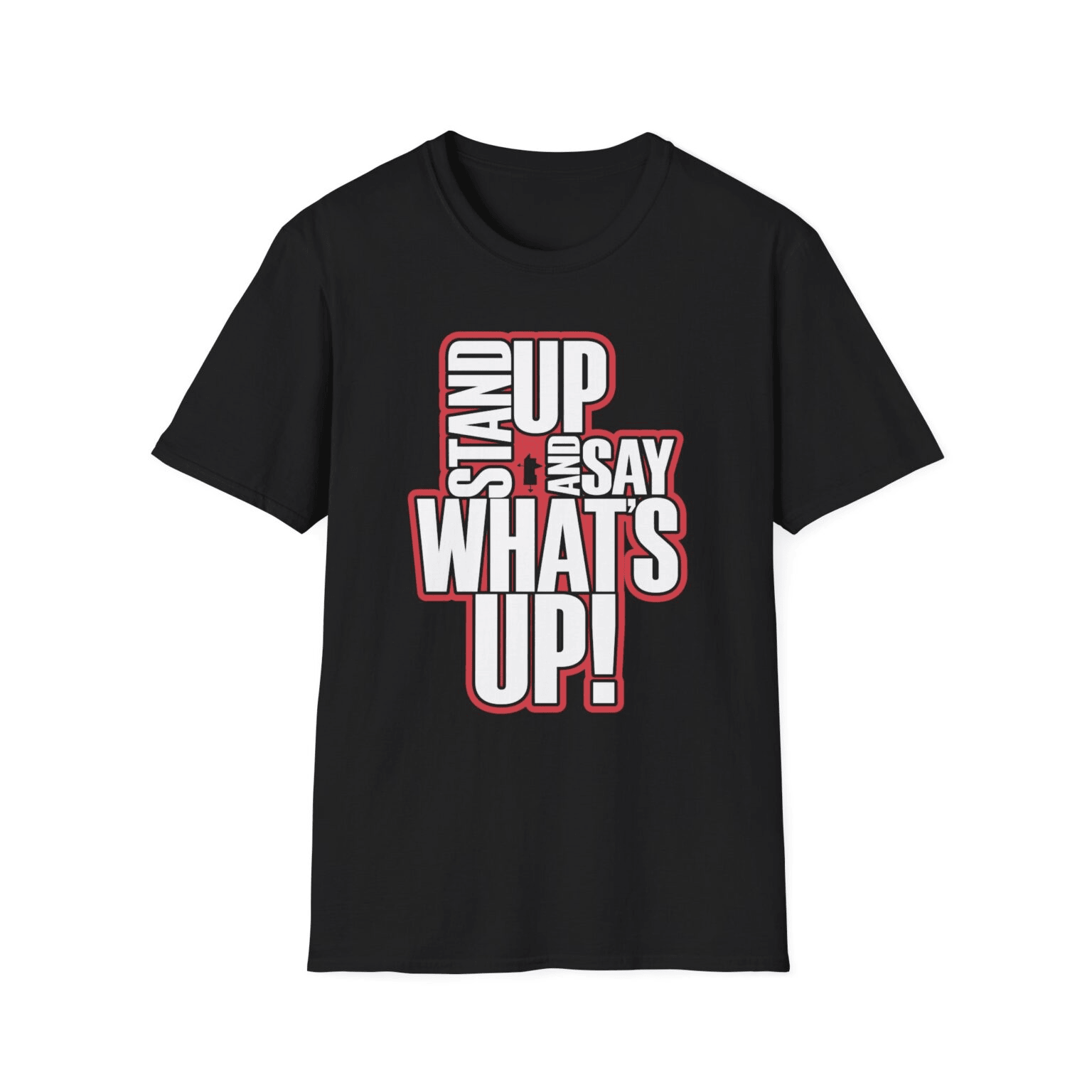 R-Truth Shirt Stand Up And Say What's Up WWE Merch Fan Apparel Gift Ideas-1