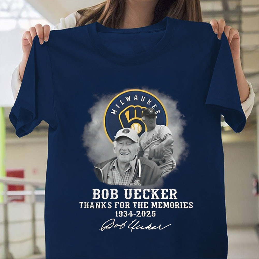 RIP Bob Uecker In Memory Shirt Thank You For The Memories Mr Baseball Brewers Fan Gift-1