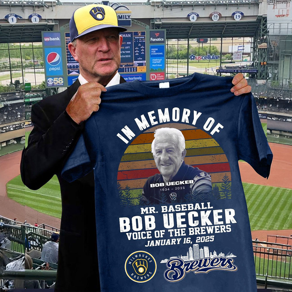 RIP In Memory Of Mr. Baseball Bob Uecker Shirt Rest In Peace Voice Of The Milwaukee Brewers-1 RIP In Memory Of Mr. Baseball Bob Uecker Shirt Rest In Peace Voice Of The Milwaukee Brewers-1