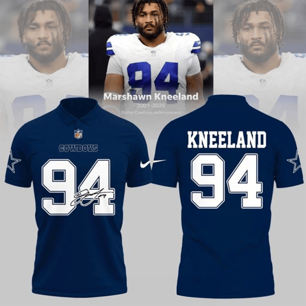 RIP Marshawn Kneeland 94 Polo Shirt Marshawn Kneeland Memorial Clothing Dallas Cowboys Fan Gift-1