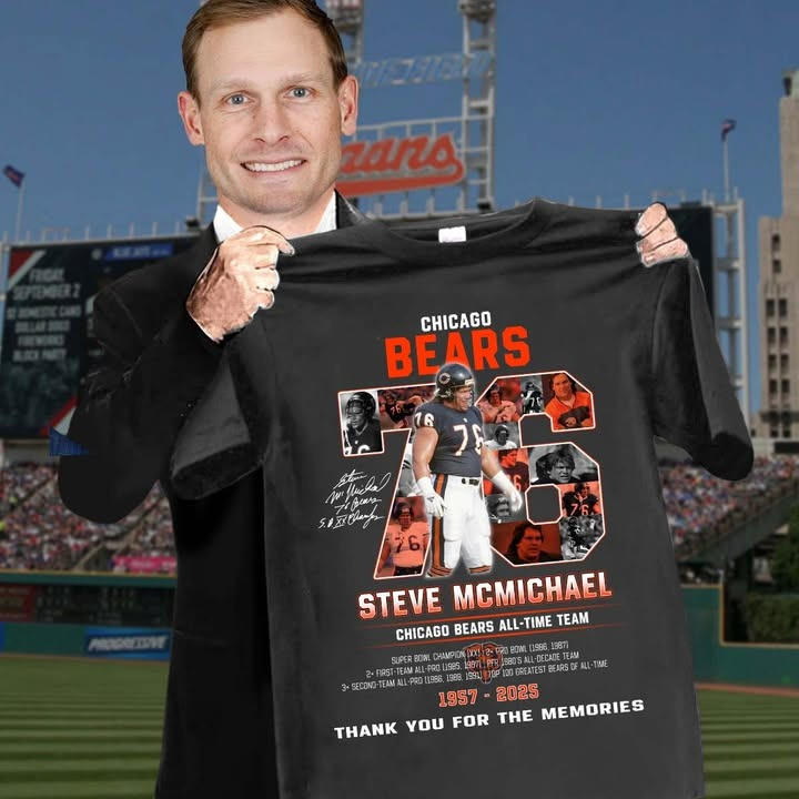 RIP Steve McMichael Shirt Chicago Bears All Time Team Thank You For The Memories-1