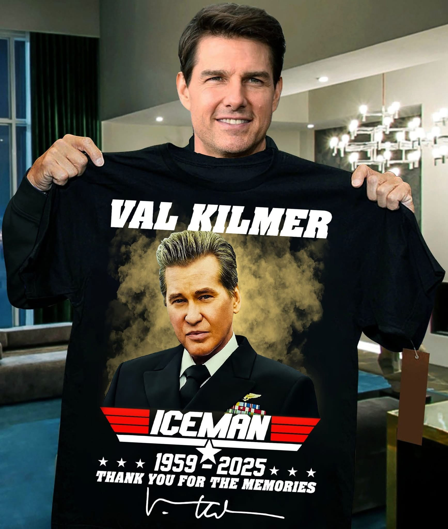 RIP Val Kilmer ICEMAN Thank You For The Memories T-Shirt 1959 2025 Val Kilmer Merch-1 RIP Val Kilmer ICEMAN Thank You For The Memories T-Shirt 1959 2025 Val Kilmer Merch-1