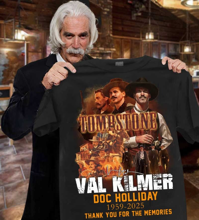 RIP Val Kilmer Thank You For The Memories T-Shirt Tombstone Doc Holliday Fan Gifts-1