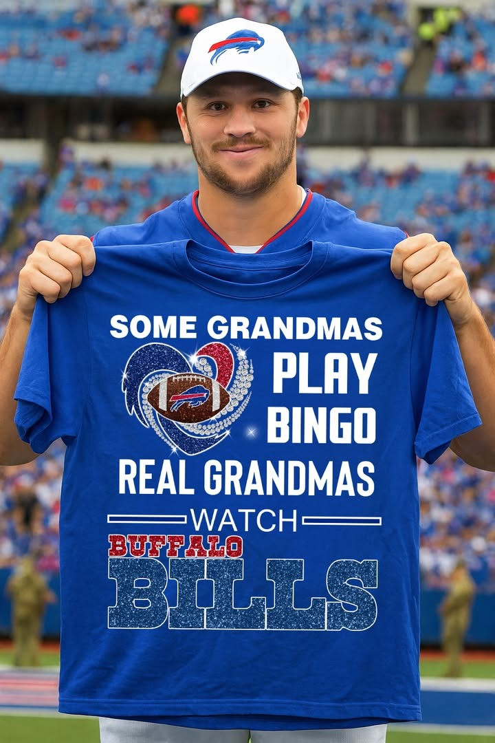 Real Grandmas Watch Buffalo Bills T-Shirt Buffalo Bills Merch Gifts For Football Lovers-1