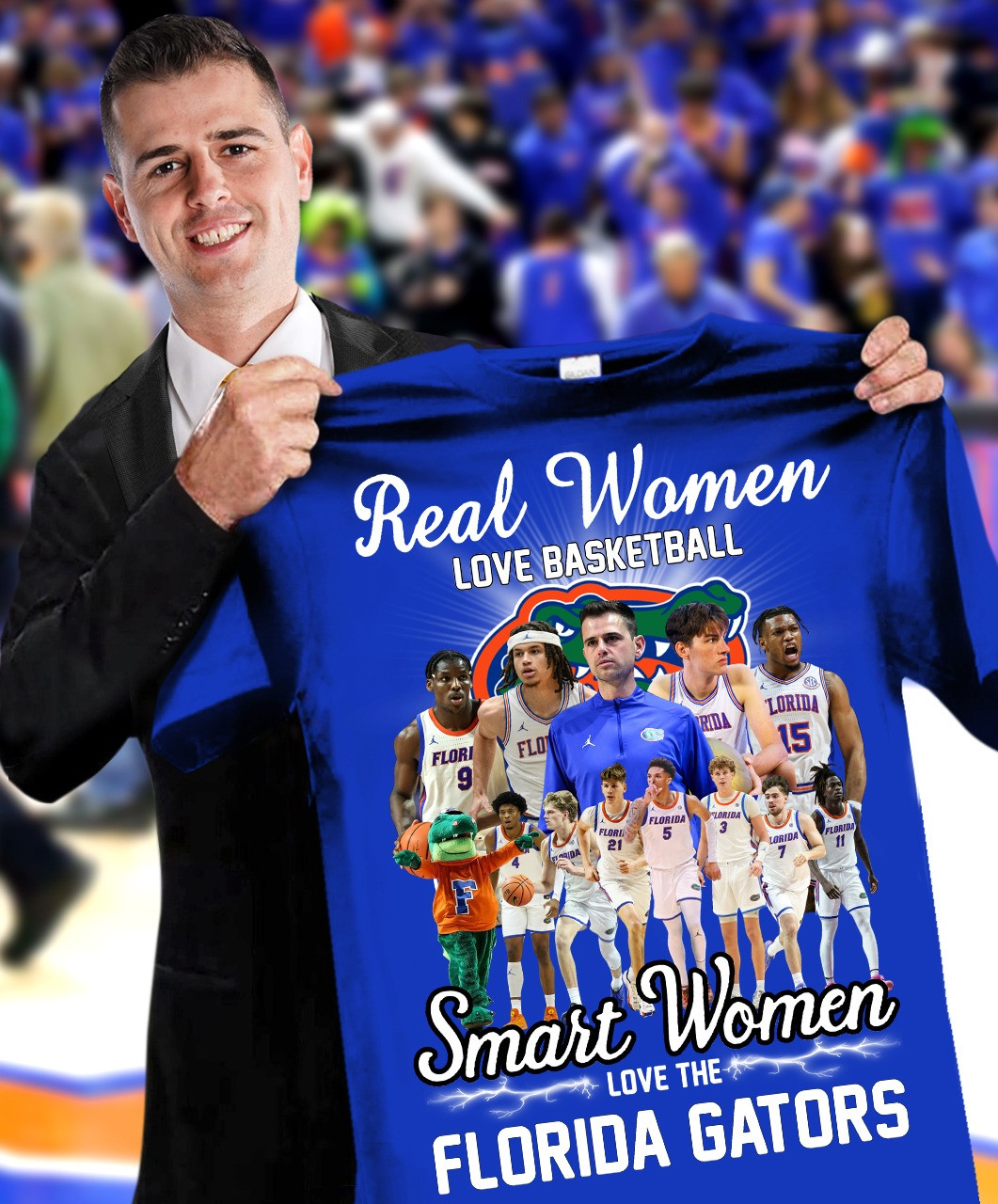 Real Women Love Basketball Smart Lov Florida Gators Shirt Basketball Fan Gifts For Her-1