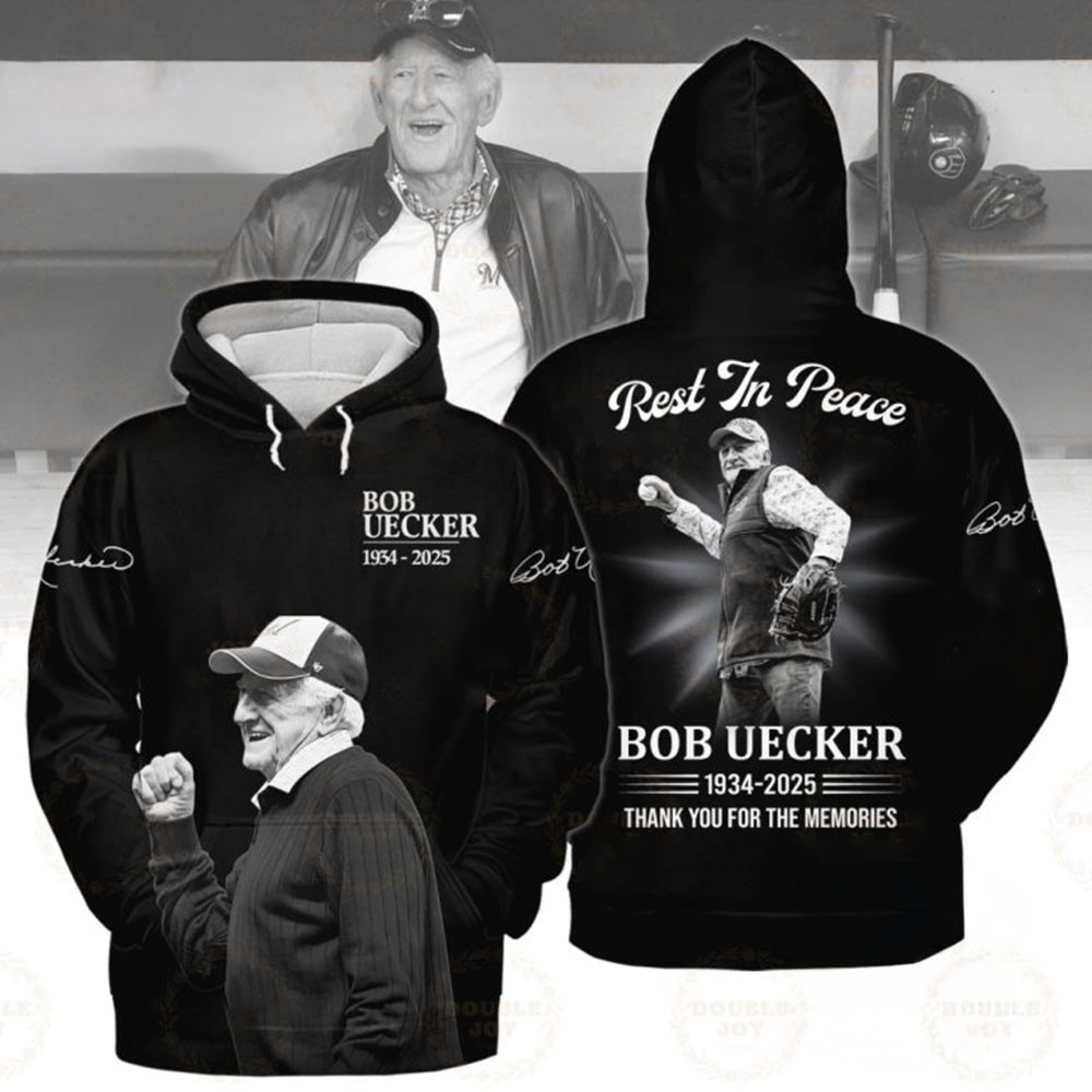 Rest In Peace Bob Uecker In Memory Hoodie Thank You For The Memories Mr Baseball Brewers-1 Rest In Peace Bob Uecker In Memory Hoodie Thank You For The Memories Mr Baseball Brewers-1