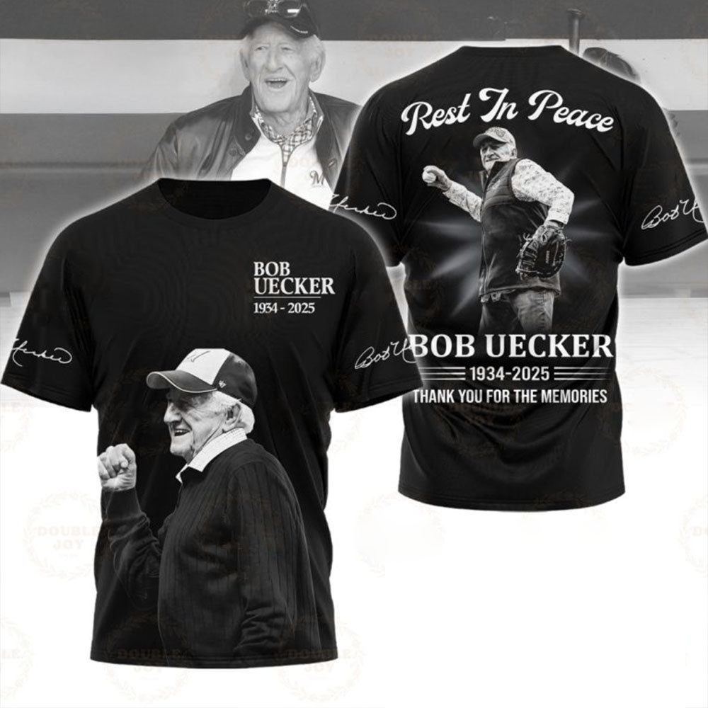 Rest In Peace Bob Uecker In Memory T-Shirt Thank You For The Memories Mr. Baseball Brewers-1
