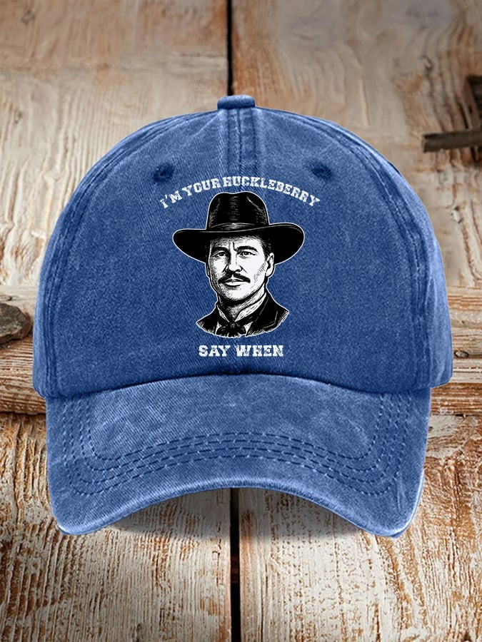 Rest In Peace RIP Val Kilmer Hat I'm Your Huckleberry Say When Baseball Cap Fan Best Gifts-1 Rest In Peace RIP Val Kilmer Hat I'm Your Huckleberry Say When Baseball Cap Fan Best Gifts-1