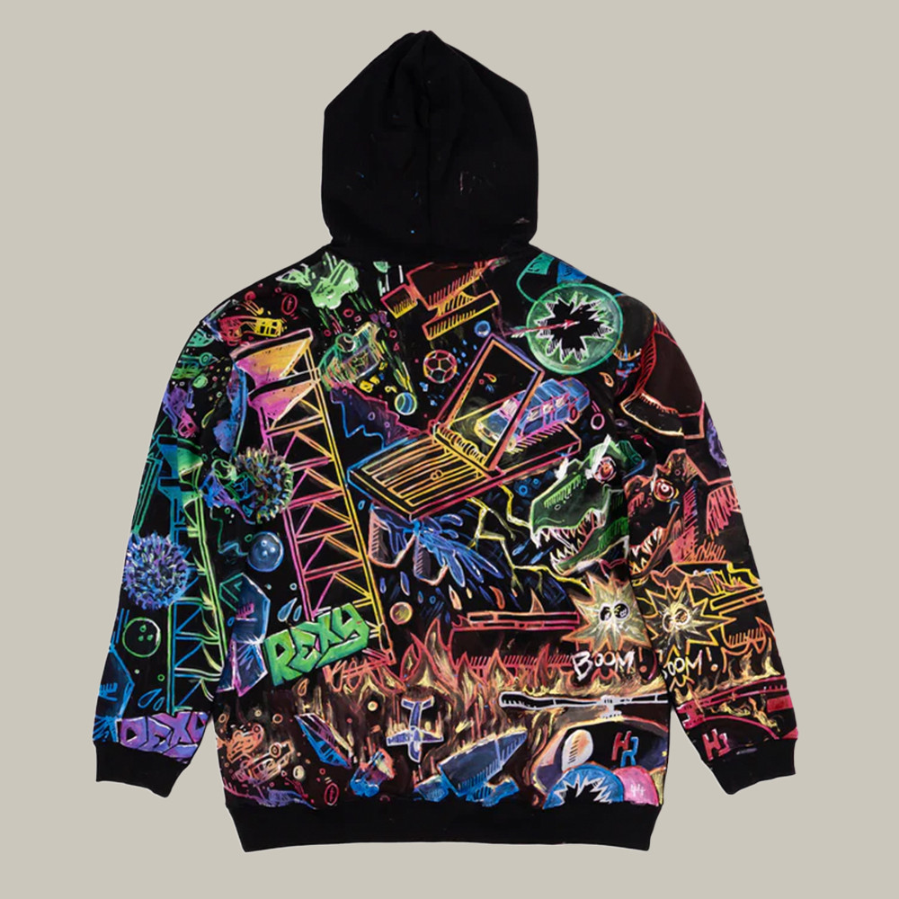 Rexy Merch Artist Hoodie Graffiti Retro Futurism Clothing Gifts For Graffiti Lovers-1