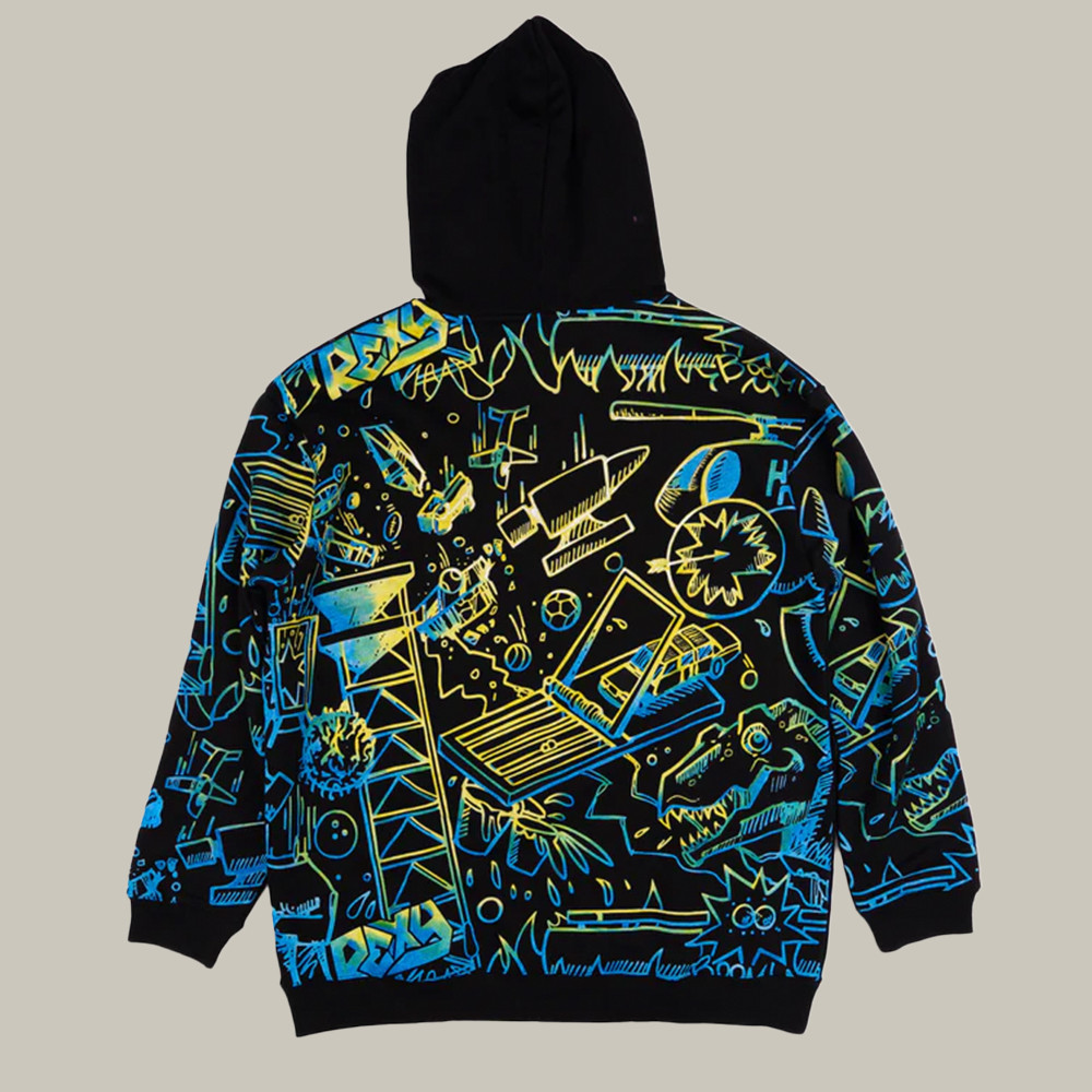 Rexy Merch Artist Hoodie Graffiti Retro Futurism Clothing Gifts For Streetwear-1