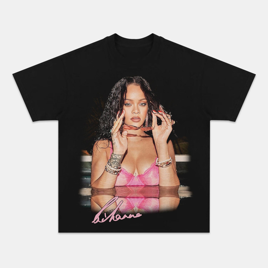 Rihanna Water Graphic T-Shirt Fan Merch Christmas Ideas For Wife-1
