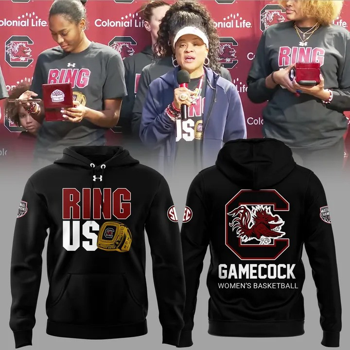 Ring Us Gamecock South Carolina Women's Basketball Hoodie Gifts For Fans-1