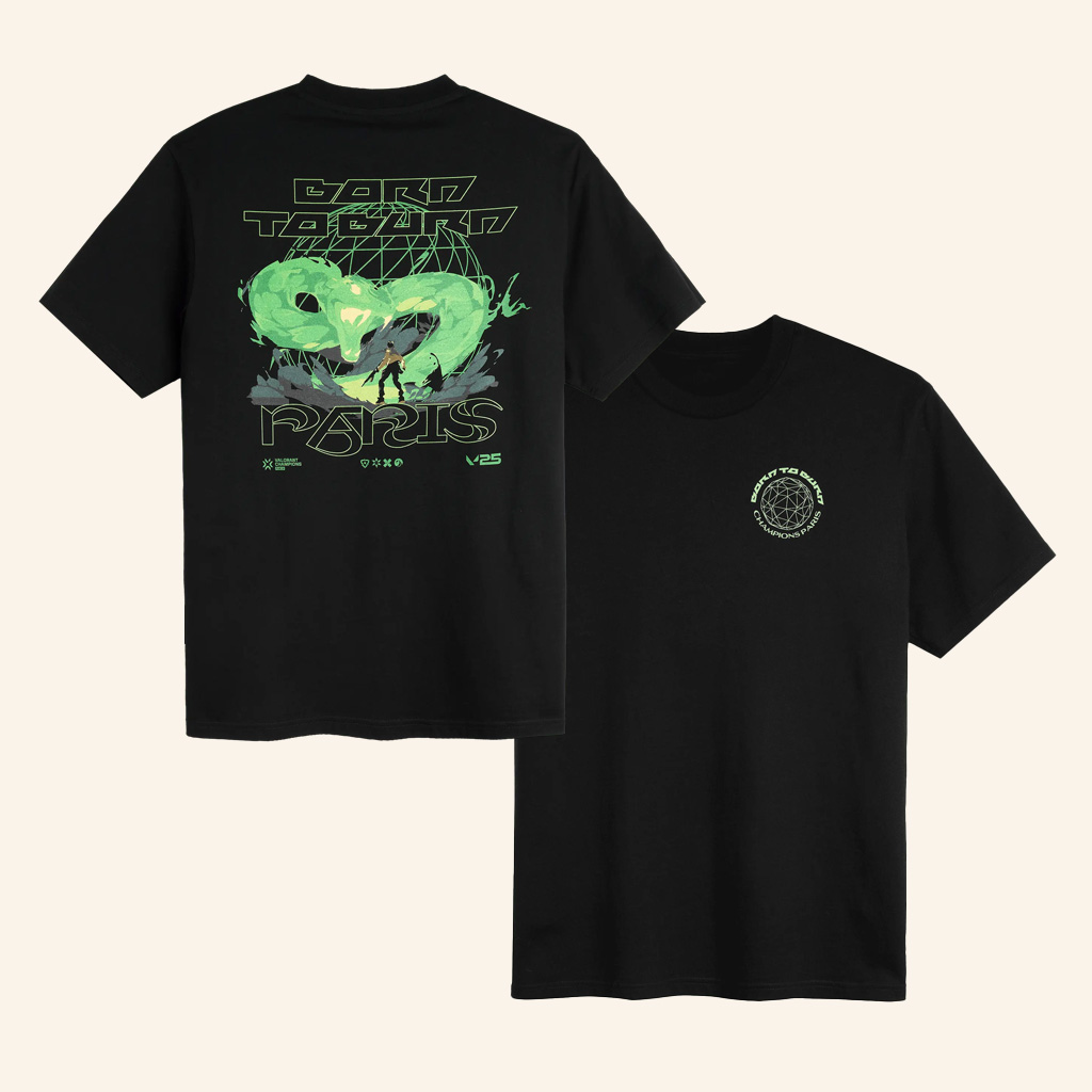Riot Games Merch Valorant Champions Tour 2025 Born To Burn Shirt Gifts For Brother-1