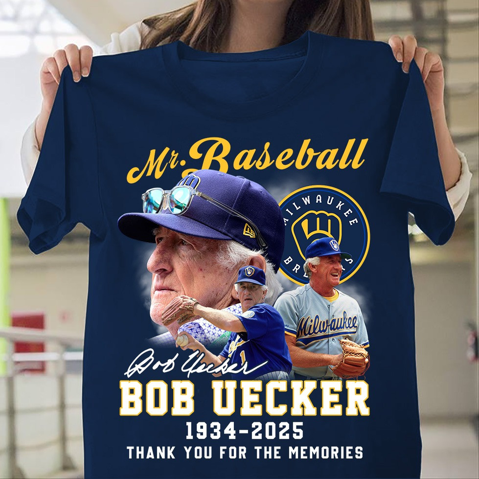 Rip Bob Uecker Shirt Mr Baseball Brewers Bob Uecker Thank You For The Memories T-Shirt-1