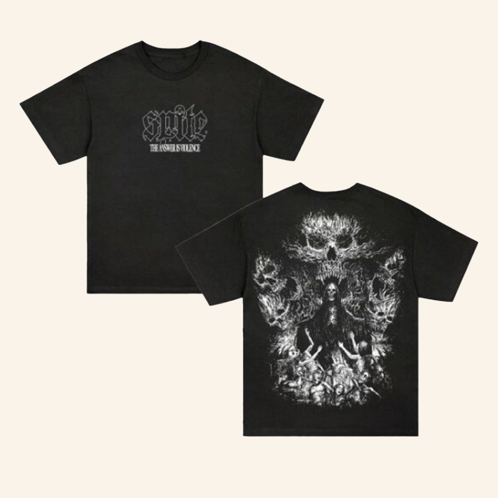 Rise Records Merch Spite New World Killer Black Shirt Gifts For Dad-1