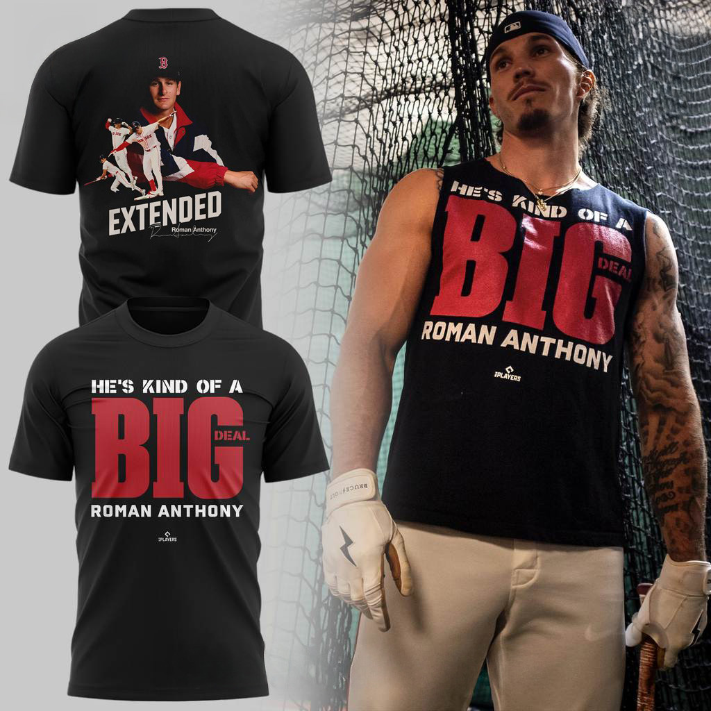 Roman Anthony He's Kind Of A Big Deal Special Black T-Shirt Gifts For Baseball Lovers-1
