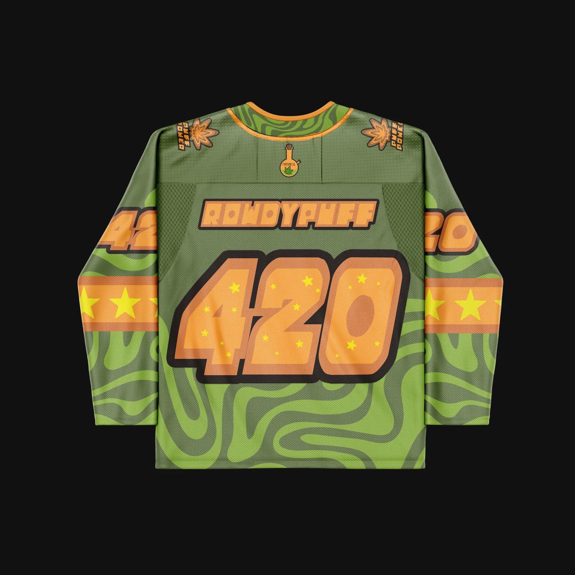 Rowdypuff Boys 420 Hockey Jersey Trippy Jersey Gifts For Boyfriend Gifts For Best Friend-1