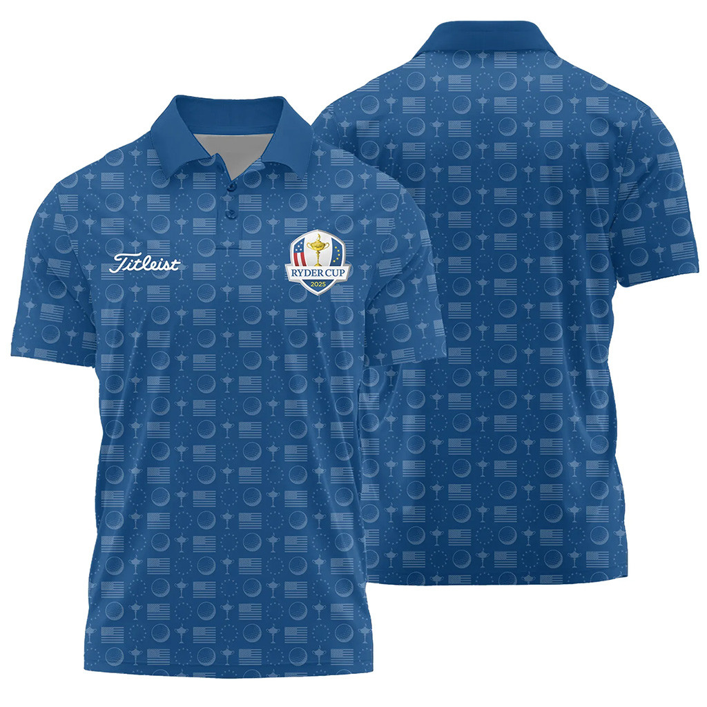 Ryder Cup Merch 2025 Titleist Ryder Cup USA Polo Shirt Father's Day Gifts For Golfers-1