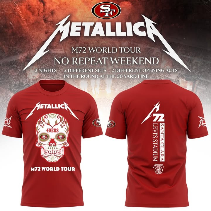 SF Giants Metallica 2025 Santa Clara M72 World Tour Shirt Levi's Stadium Concert Fan Merch-1