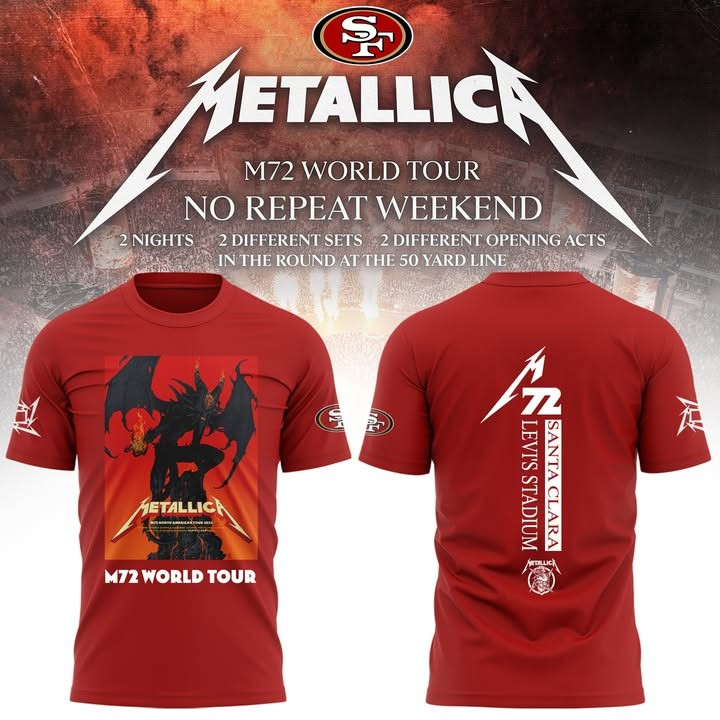 SF Giants Metallica 2025 Santa Clara M72 World Tour Shirt Levi's Stadium Merch Clothing-1