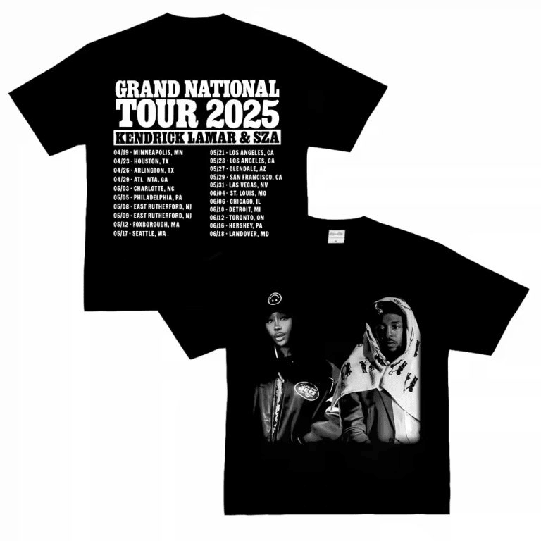SZA And Kendrick Merch T-Shirt Grand National Tour 2025 SZA & Kendrick Lamar Global Concert-1 SZA And Kendrick Merch T-Shirt Grand National Tour 2025 SZA & Kendrick Lamar Global Concert-1