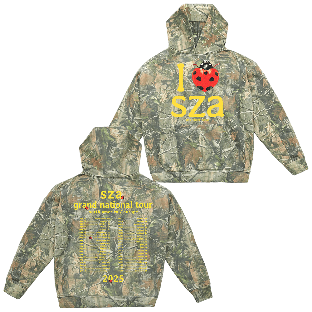 SZA Camo Hoodie SZA Merch Grand National Tour Merch Hoodie Gifts For Father's Day From Wife-1
