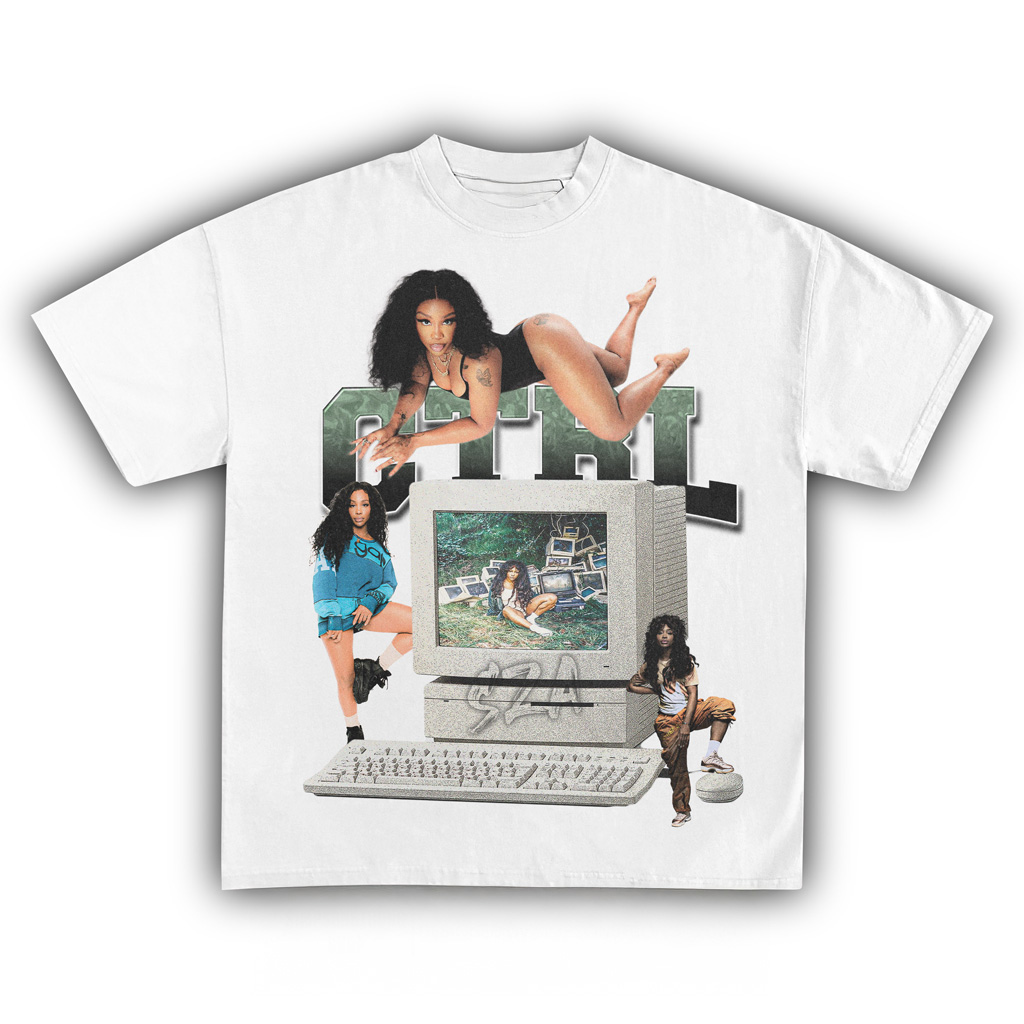 SZA Ctrl White Shirt SZA Merch Music Related Gifts For Guys-1
