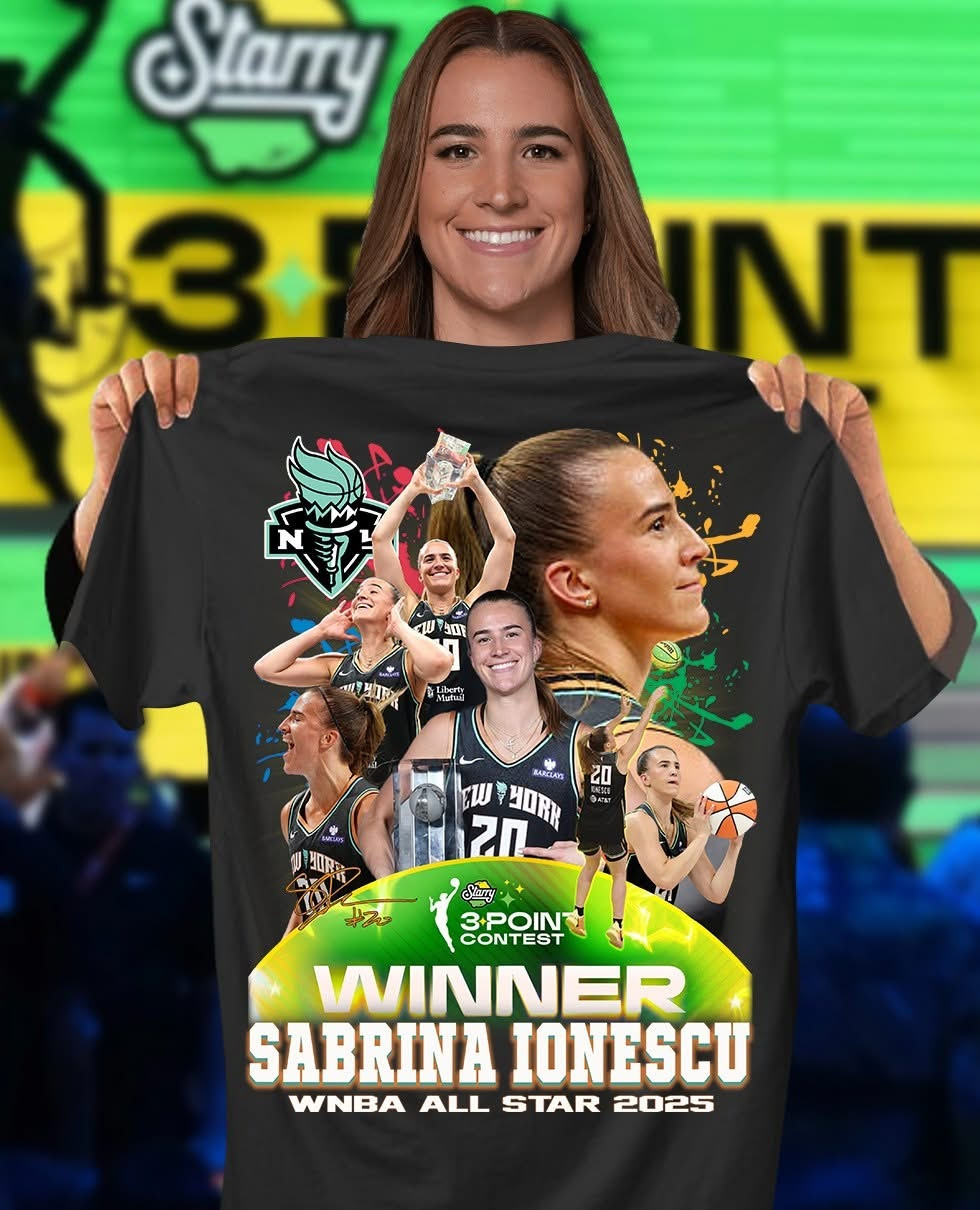 Sabrina Ionescu WNBA All-Star 2025 T-Shirt Women's Basketball Fan Merch Gift Ideas-1