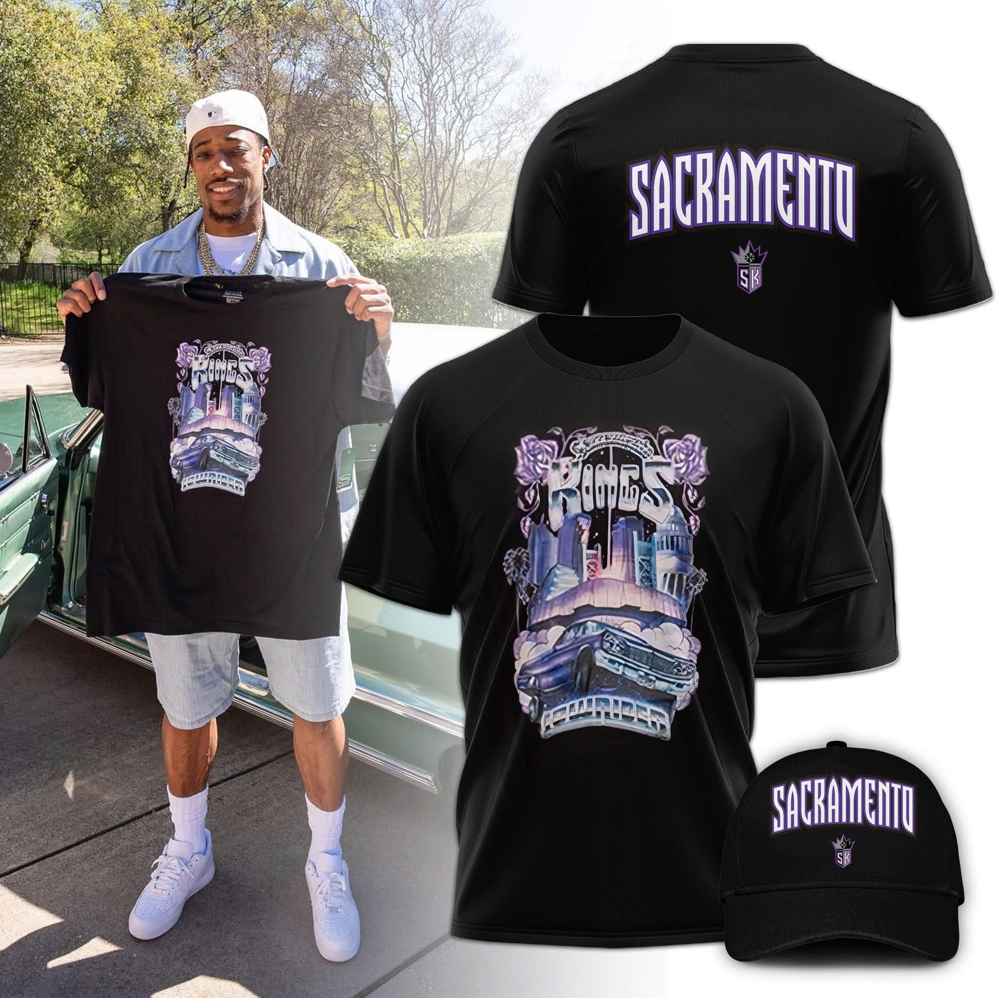 Sacramento Kings T-Shirt And Hat Sacramento Kings Merchandise Gear Gifts For Fans-1