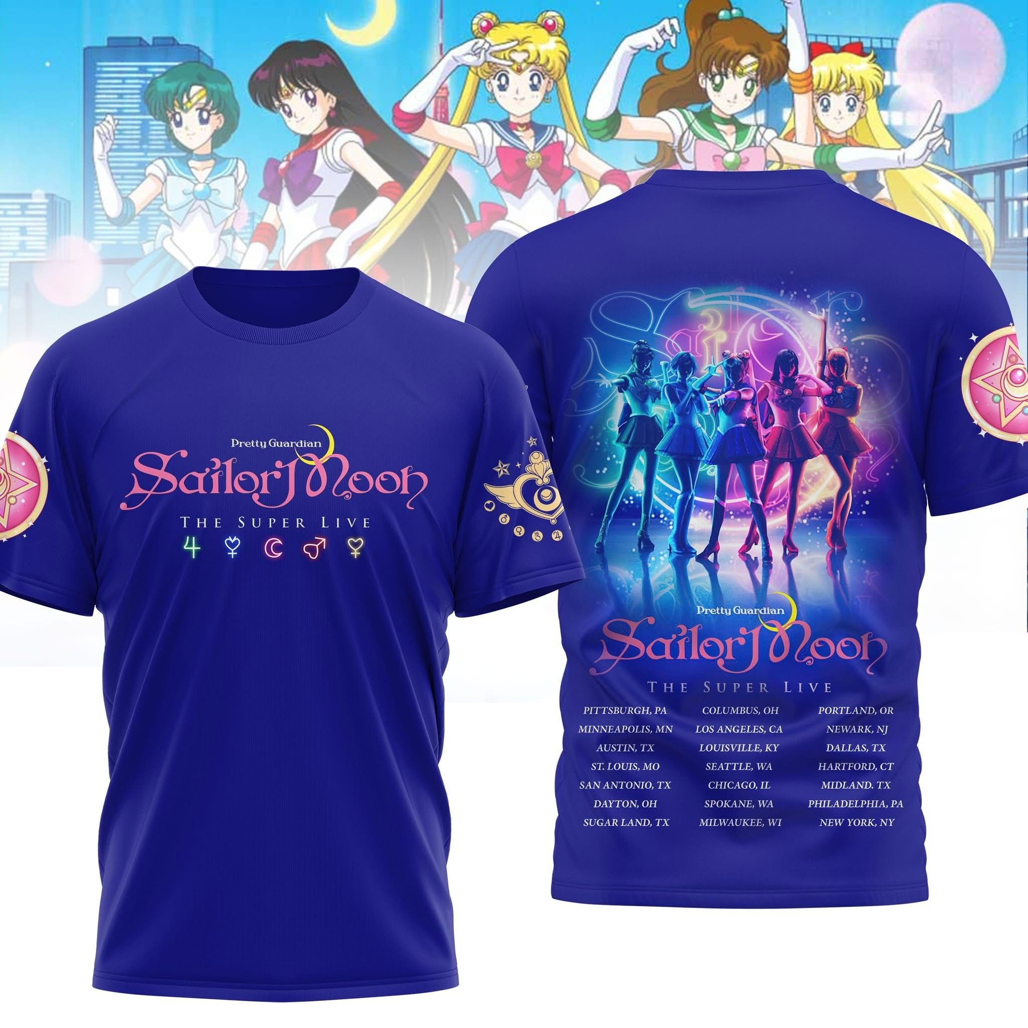 Sailor Moon Shirt Pretty Guardian The Super Live Gifts For Sailor Moon Fans Adults For Her-1