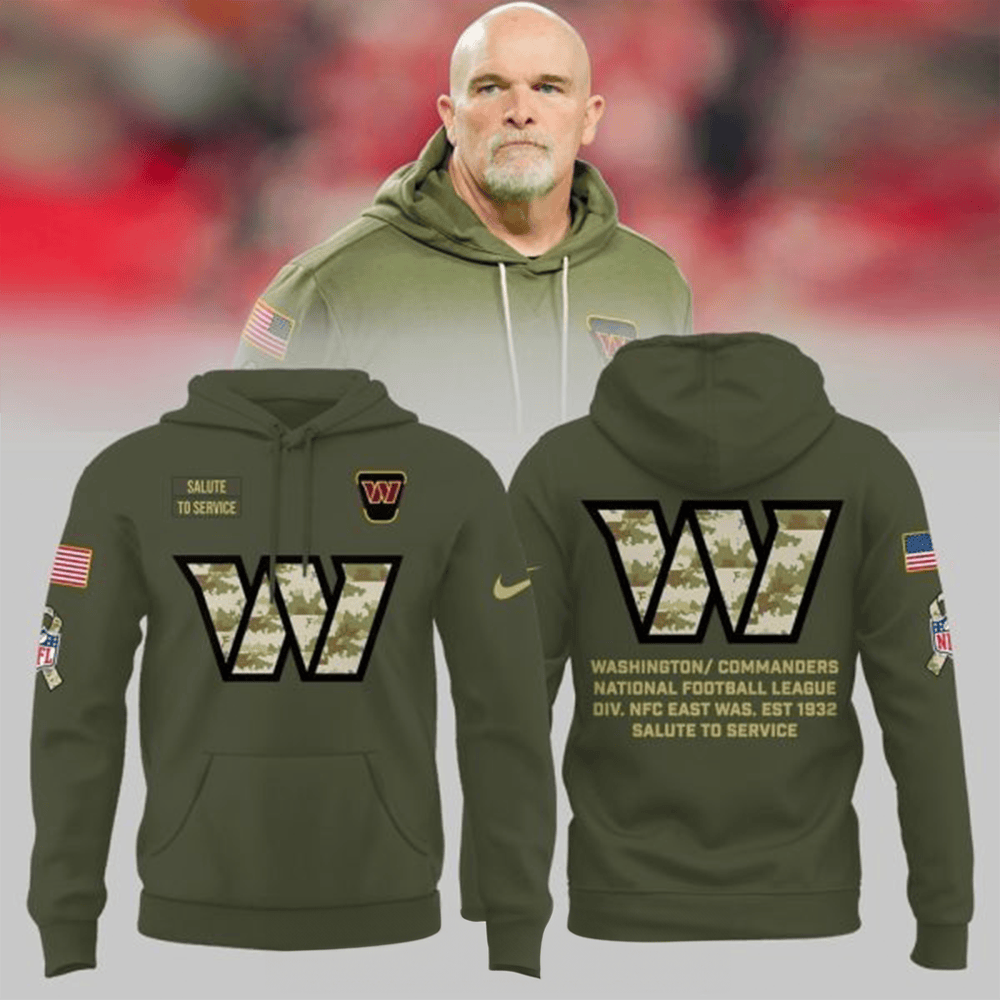 Salute To Service Washington Commanders Hoodie NFL Merch Presents For Football Fans-1