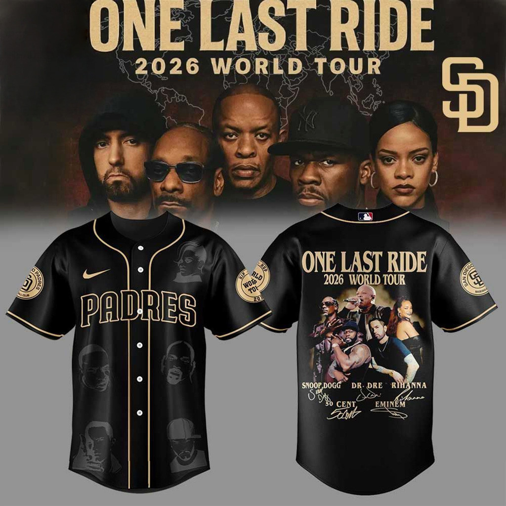 San Diego Padres One Last Ride 2026 World Tour Jersey Padres Merch Cool Baseball Gifts-1