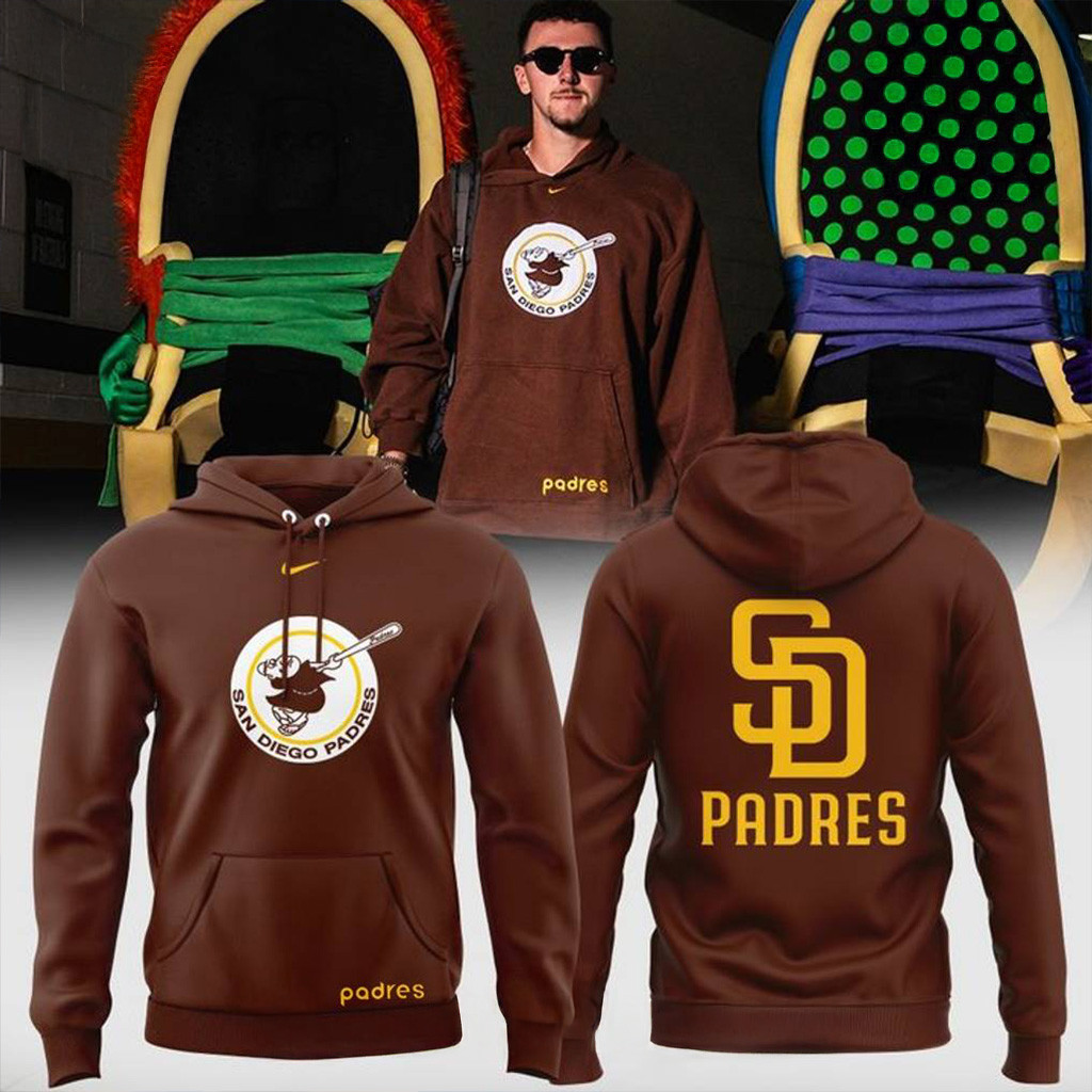 San Diego Padres Swinging Friar Hoodie 2025 Padres Merch Best Gifts For Baseball Fans-1