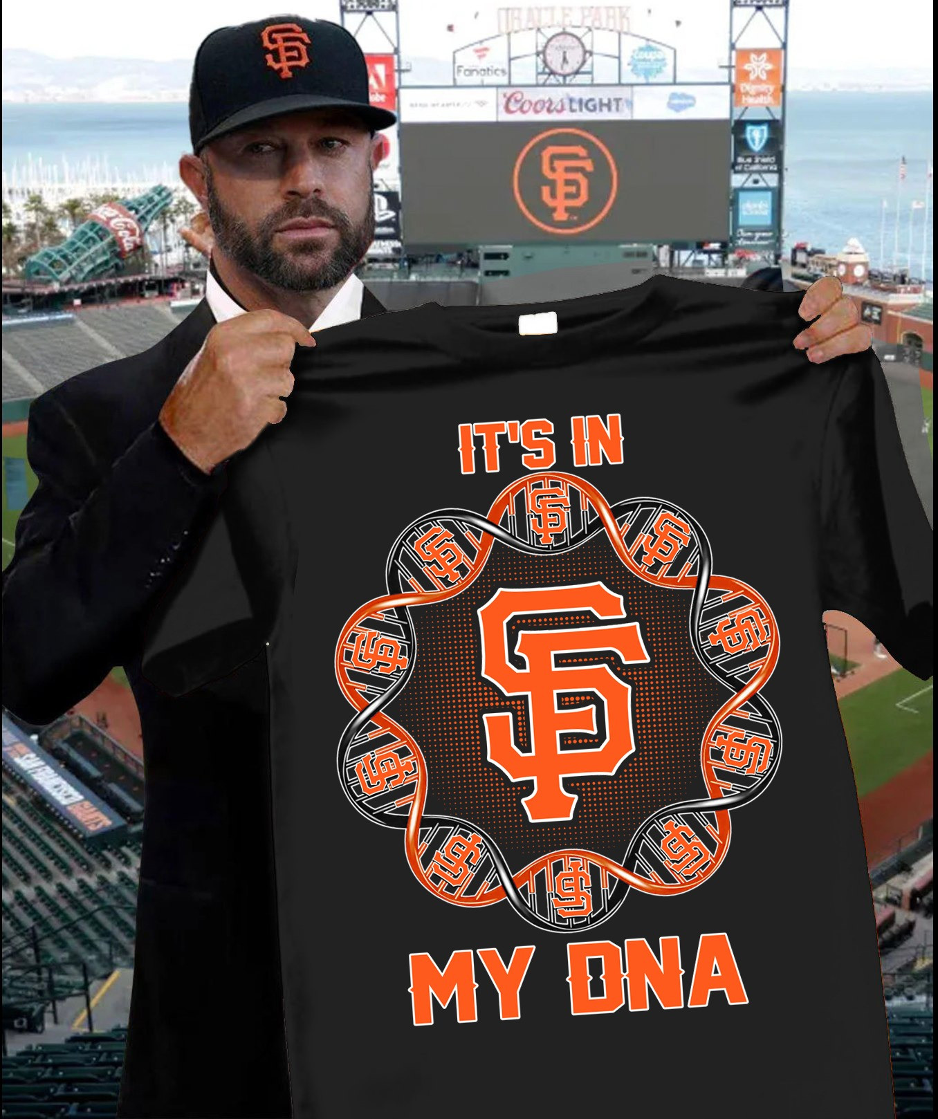 San Francisco Giants It's in My DNA T-Shirt Best Gifts For Giants Fans For Him Father's Day-1