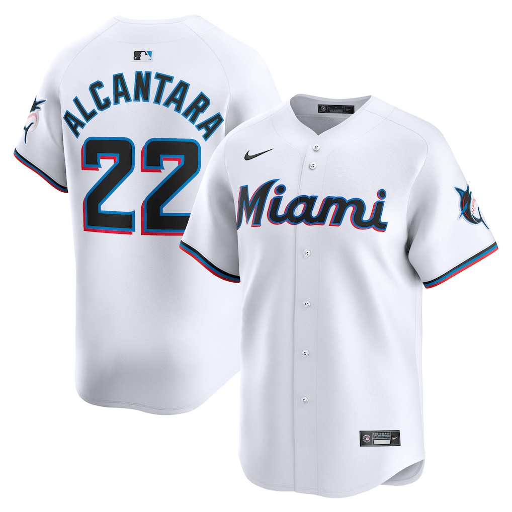 Sandy Alcantara Miami Marlins Nike Home Limited Player Jersey - White-1