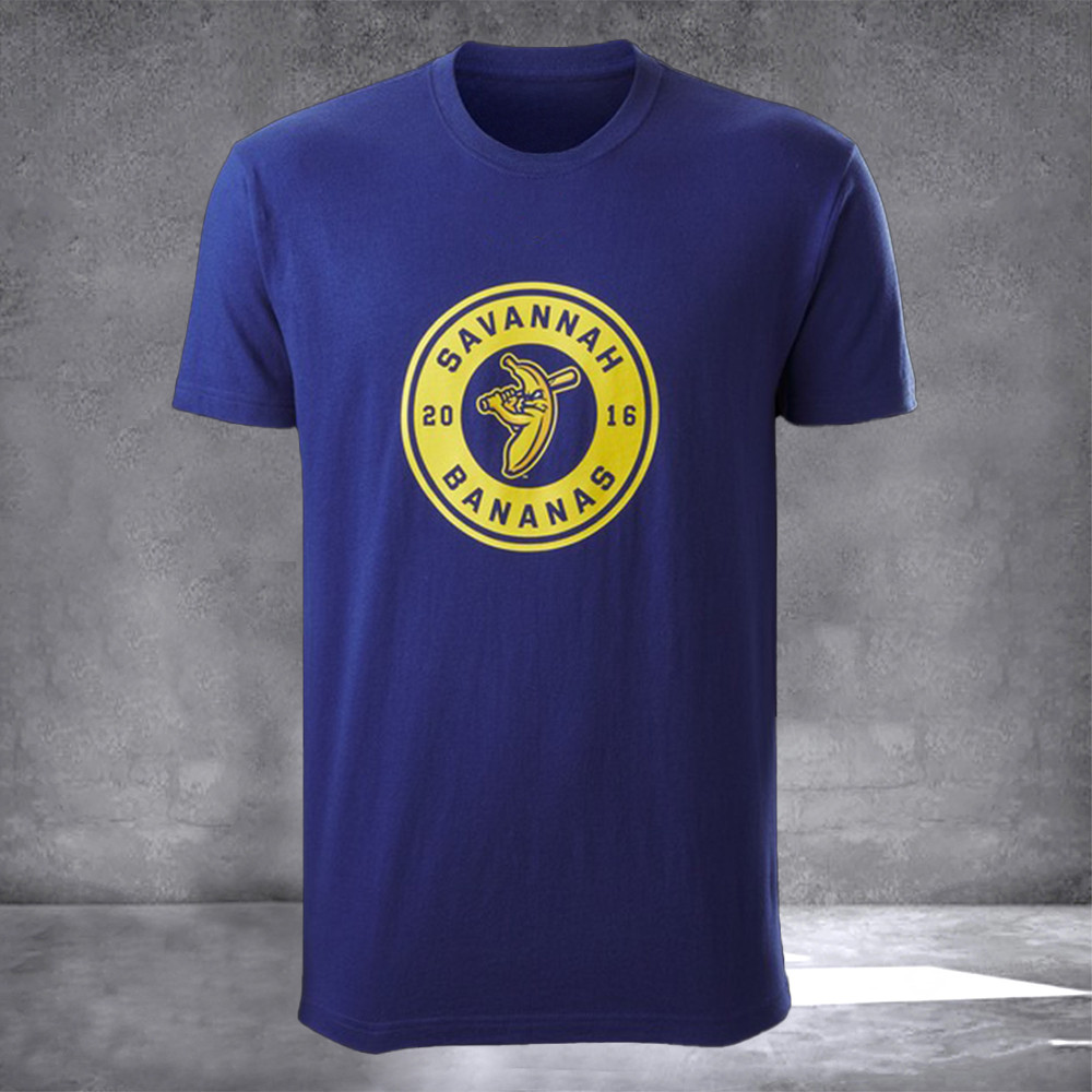 Savannah Bananas Shirt Bananas EvoShield Yellow Circle Patch Logo Tee 2016-1