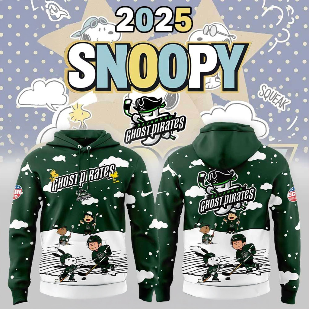 Savannah Ghost Pirates Snoopy And Friends Hoodie Pirates Merch Christmas Gifts For Husband-1