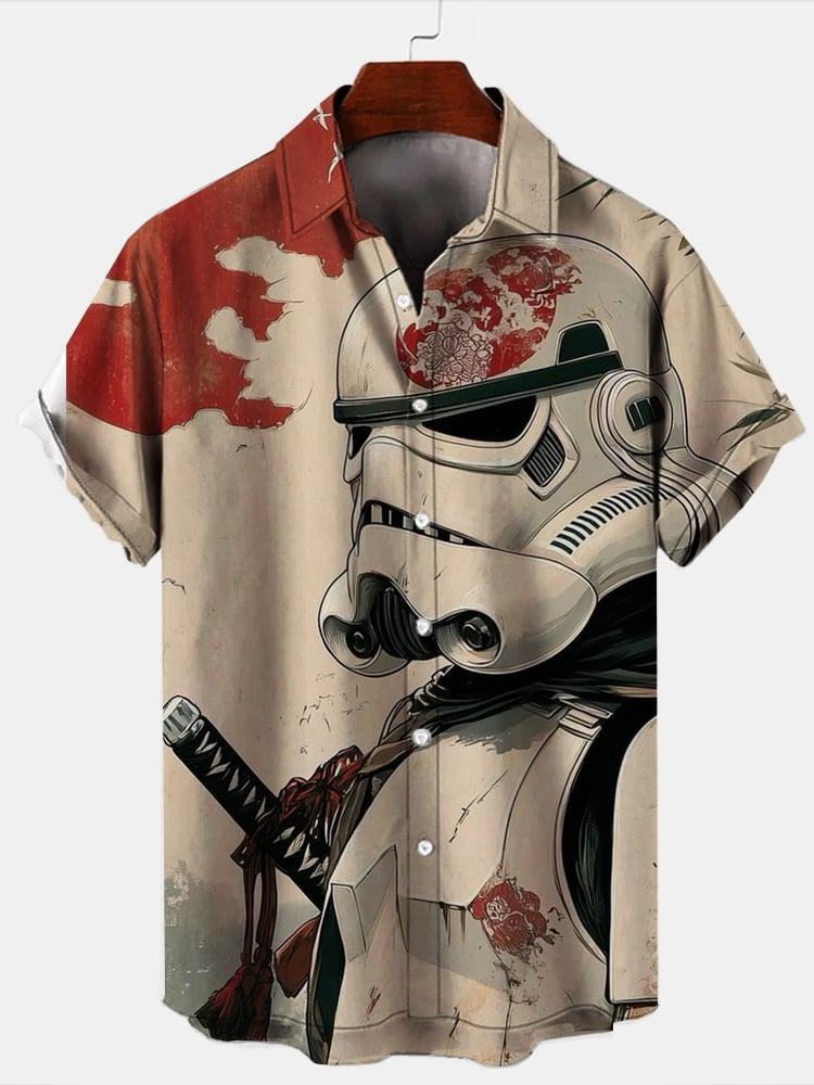 Scarif Stormtrooper Samurai Star Wars Hawaiian Shirt Merch Gifts For Star Wars Lovers-1