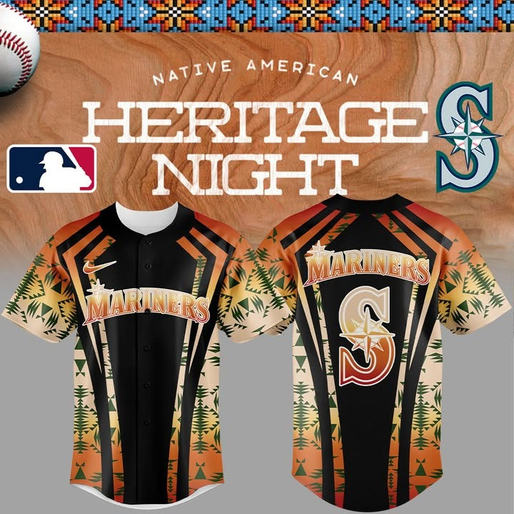 Seattle Mariners Native American Heritage Jersey MLB Merch Native Pride Father's Day Gifts-1 Seattle Mariners Native American Heritage Jersey MLB Merch Native Pride Father's Day Gifts-1
